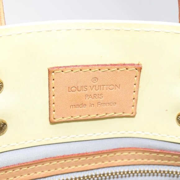 LOUIS VUITTON Monogram Vernis Reade PM Hand Bag Perle LV Auth - Picture 10 of 16
